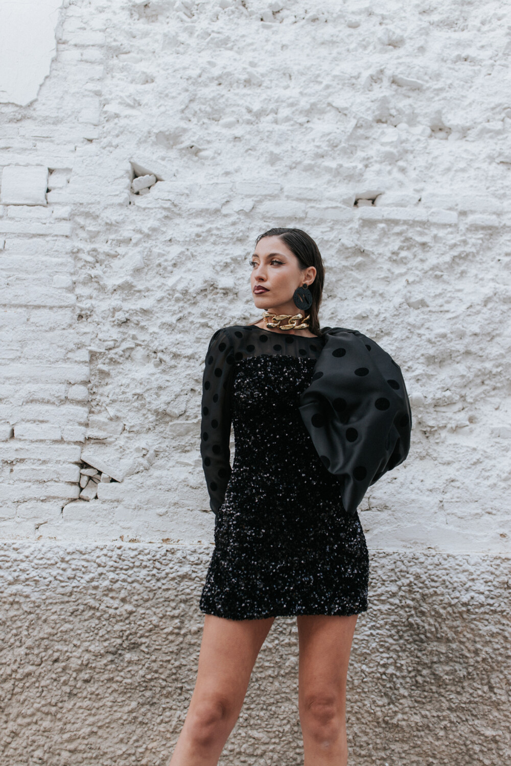 Alternative view of Vestido corto lentejuelas