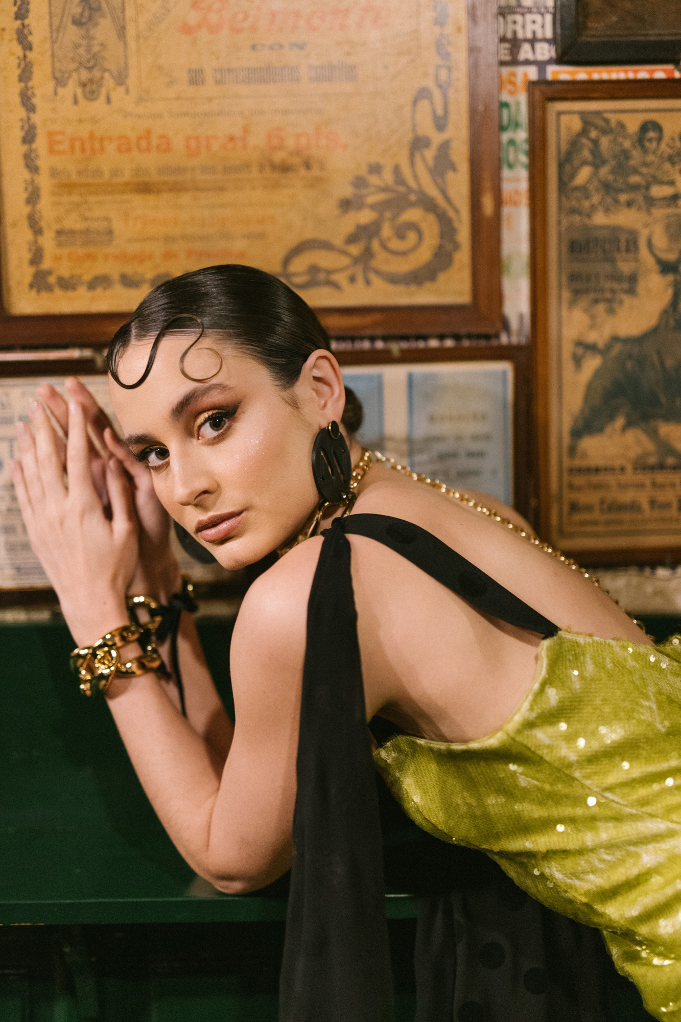 Vestido tirantes con maxi lazada