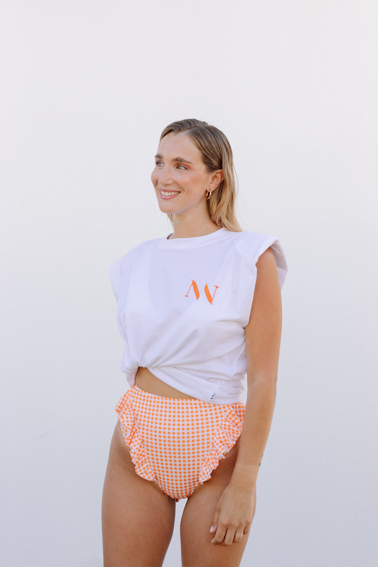 Alternative view of Camiseta JC con Hombreras Naranja